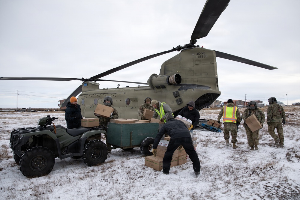 AKOM delivers relief supplies to Nunapitchuk, Alaska during Operation Halong Response AKOM delivers relief supplies to Nunapitchuk, Alaska during Operation Halong Response