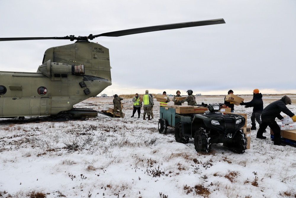 AKOM delivers relief supplies to Nunapitchuk, Alaska during Operation Halong Response AKOM delivers relief supplies to Nunapitchuk, Alaska during Operation Halong Response
