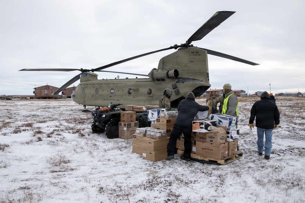 AKOM delivers relief supplies to Nunapitchuk, Alaska during Operation Halong Response AKOM delivers relief supplies to Nunapitchuk, Alaska during Operation Halong Response