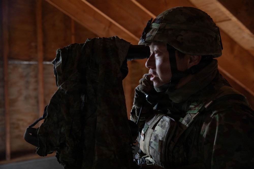 7ID Soldiers and Japanese Self Defense Force Members cross-train during Rising Thunder 25