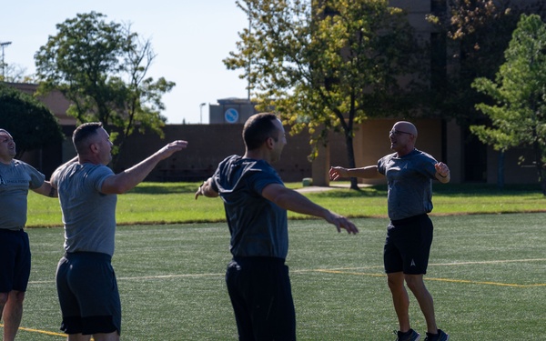 CMSSF Bentivegna engages with guardians at new Space Delta 13 headquarters