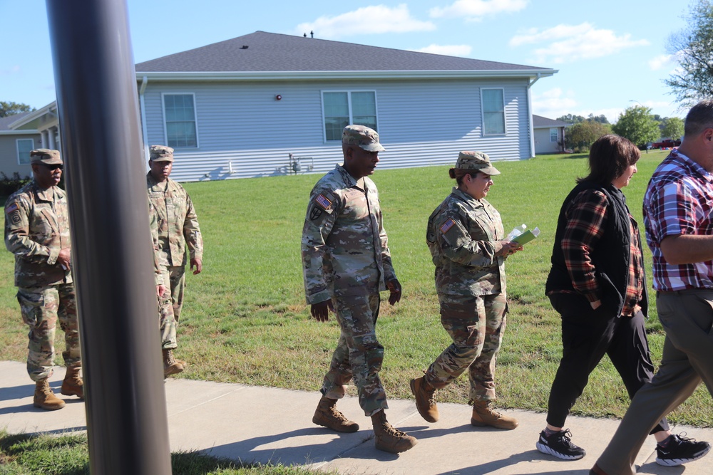Fort McCoy holds September 2025 ‘walking town hall’ with installation housing residents