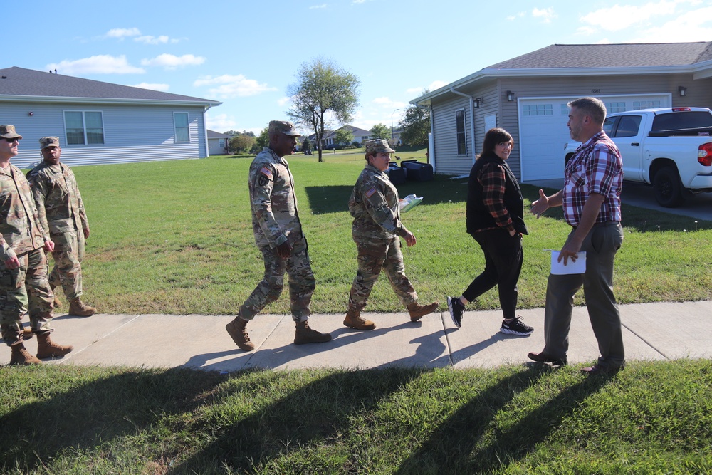 Fort McCoy holds September 2025 ‘walking town hall’ with installation housing residents