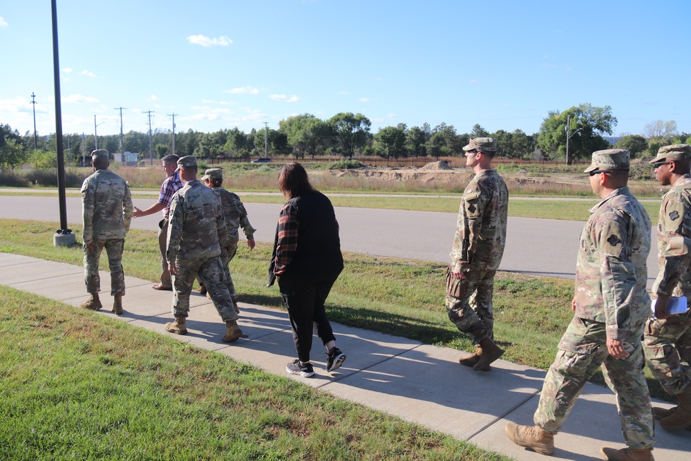 Fort McCoy holds September 2025 ‘walking town hall’ with installation housing residents
