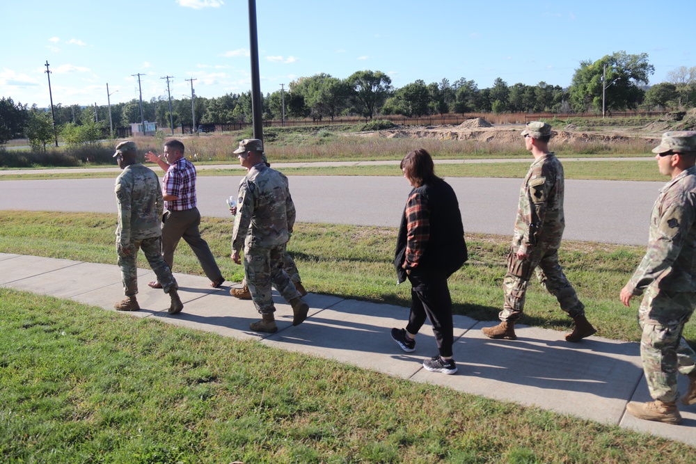 Fort McCoy holds September 2025 ‘walking town hall’ with installation housing residents