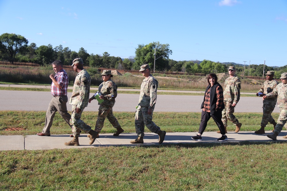 Fort McCoy holds September 2025 ‘walking town hall’ with installation housing residents