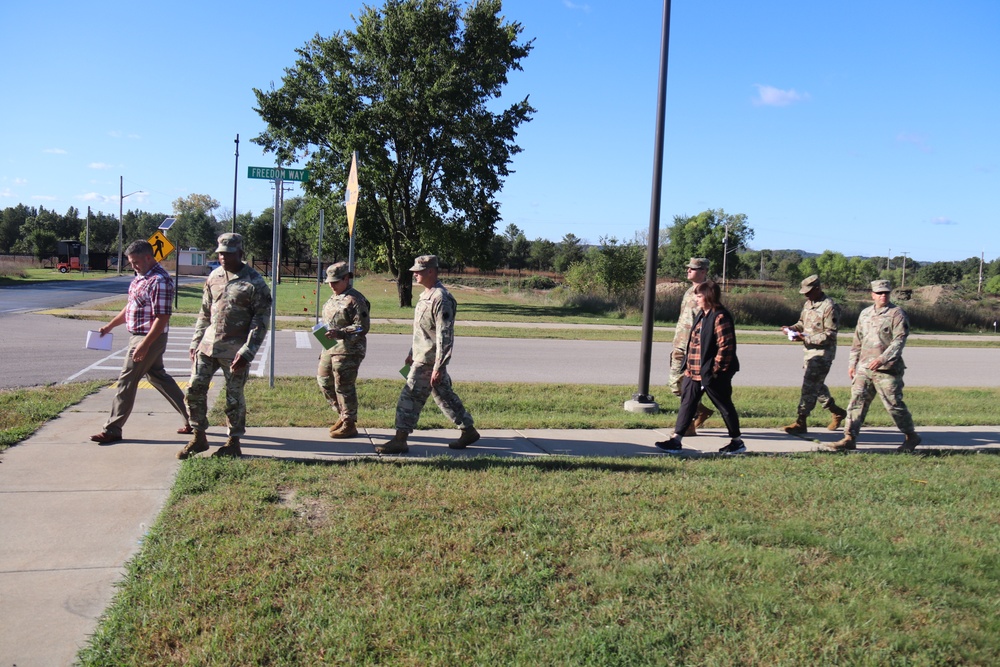 Fort McCoy holds September 2025 ‘walking town hall’ with installation housing residents