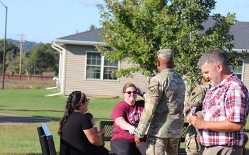 Fort McCoy holds September 2025 ‘walking town hall’ with installation housing residents