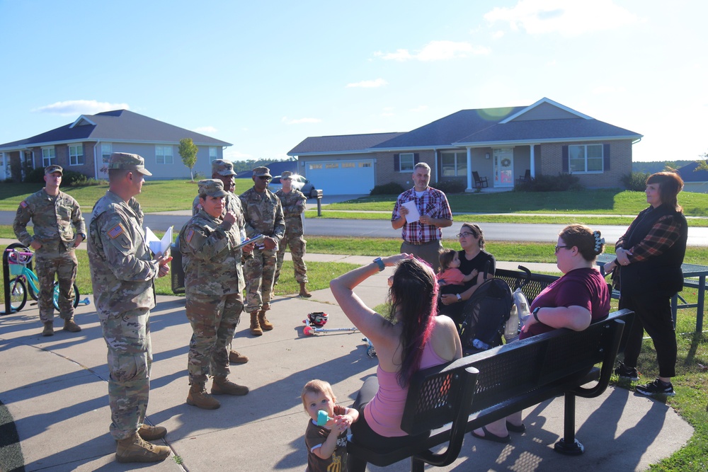 Fort McCoy holds September 2025 ‘walking town hall’ with installation housing residents