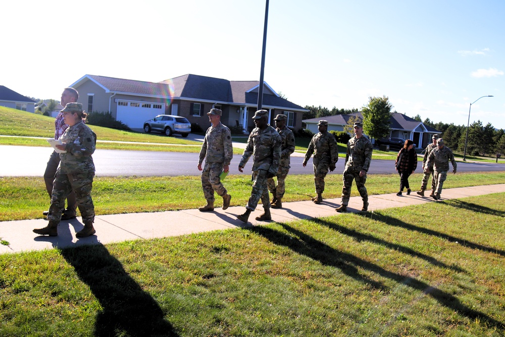 Fort McCoy holds September 2025 ‘walking town hall’ with installation housing residents