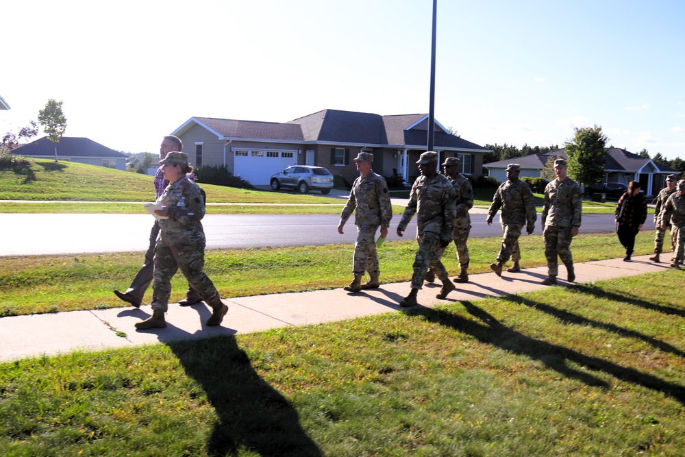 Fort McCoy holds September 2025 ‘walking town hall’ with installation housing residents