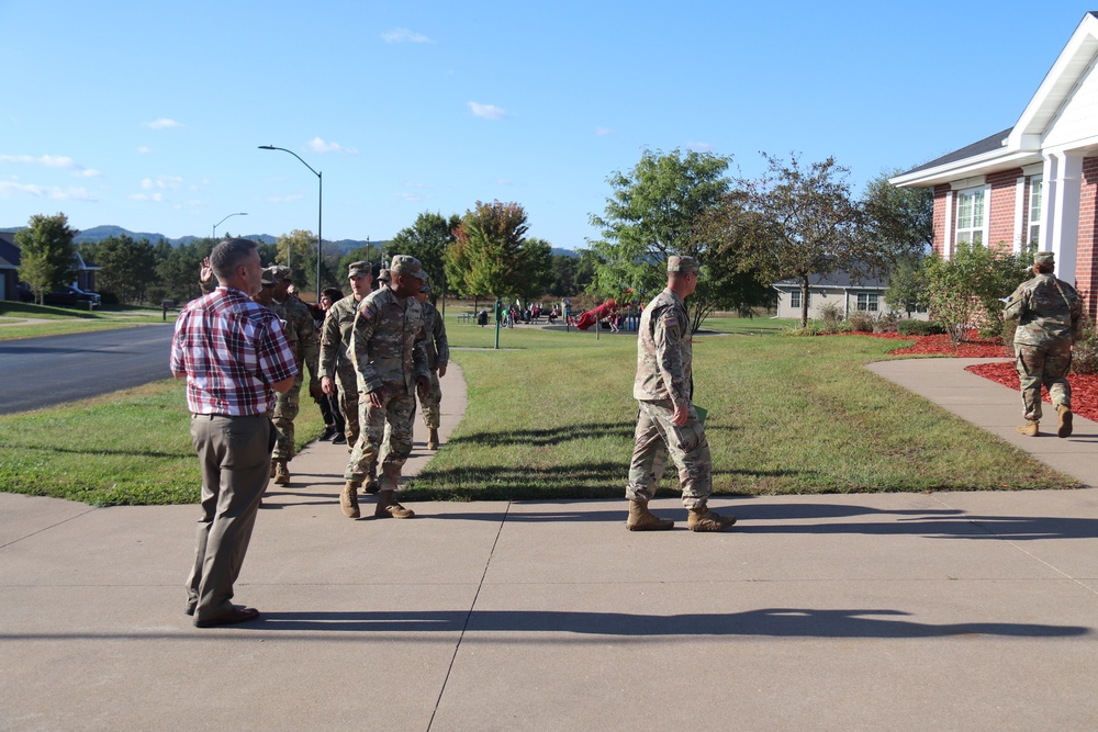 Fort McCoy holds September 2025 ‘walking town hall’ with installation housing residents