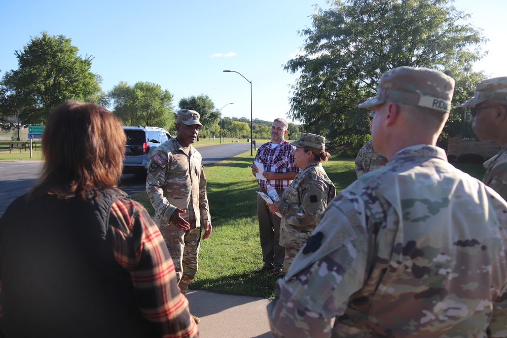 Fort McCoy holds September 2025 ‘walking town hall’ with installation housing residents