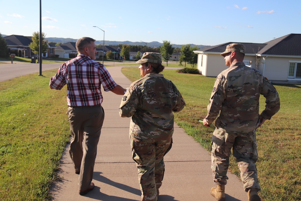 Fort McCoy holds September 2025 ‘walking town hall’ with installation housing residents