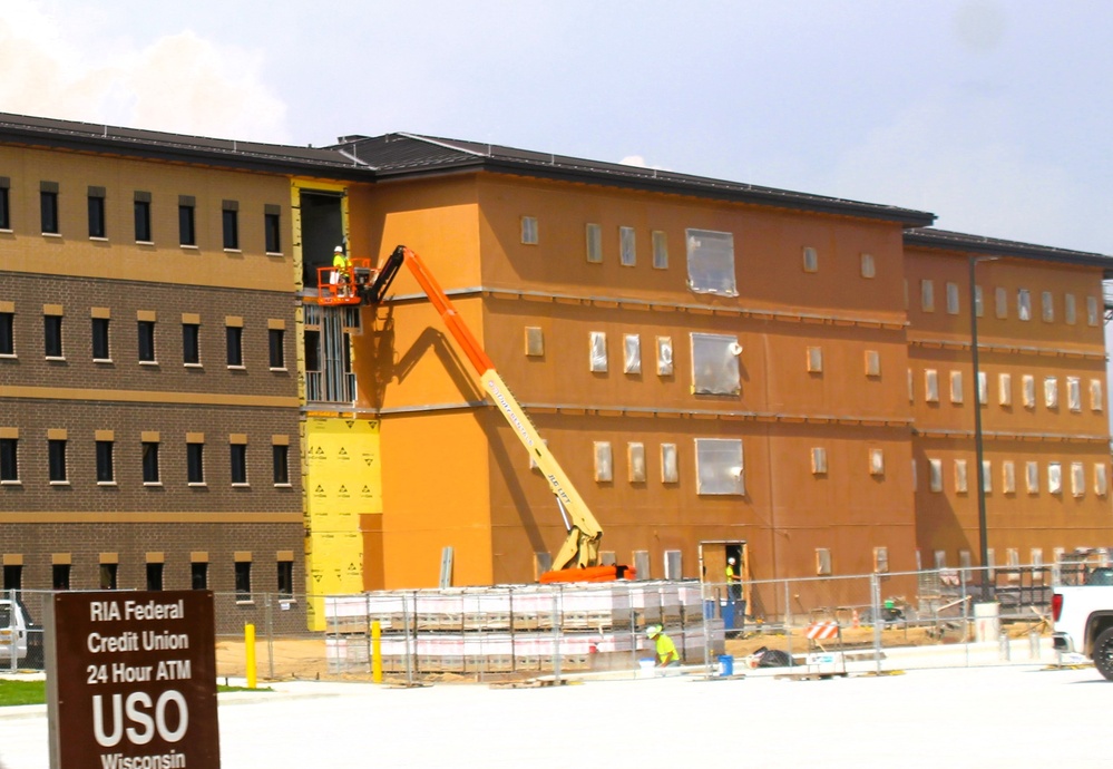 September 2025 construction operations for East Barracks Project at Fort McCoy