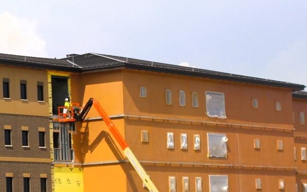 September 2025 construction operations for East Barracks Project at Fort McCoy