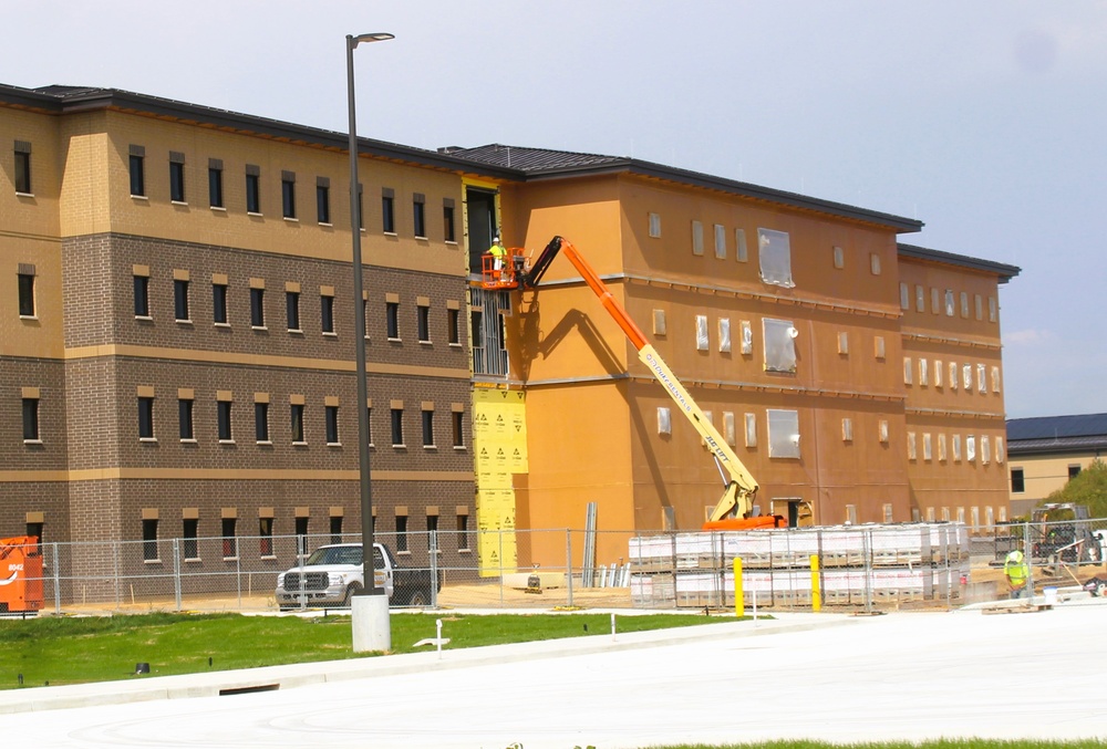 September 2025 construction operations for East Barracks Project at Fort McCoy