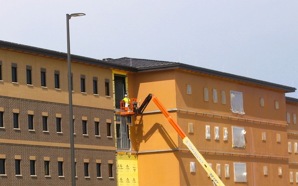 September 2025 construction operations for East Barracks Project at Fort McCoy