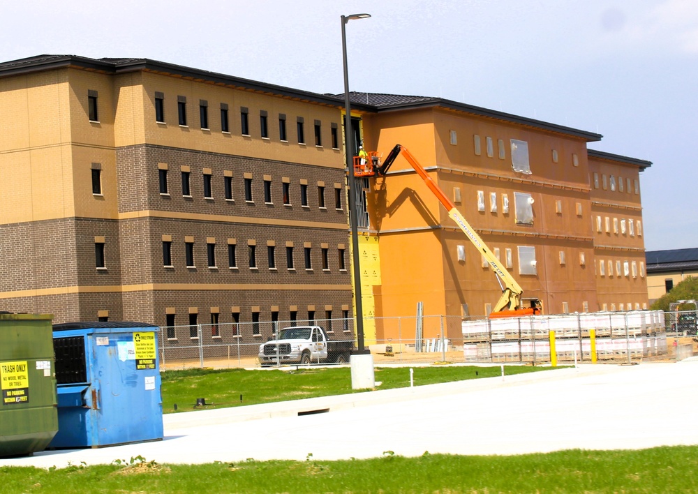 September 2025 construction operations for East Barracks Project at Fort McCoy