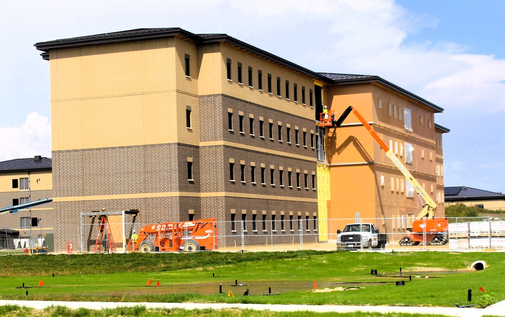 September 2025 construction operations for East Barracks Project at Fort McCoy