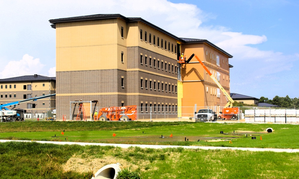September 2025 construction operations for East Barracks Project at Fort McCoy