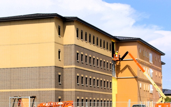 September 2025 construction operations for East Barracks Project at Fort McCoy