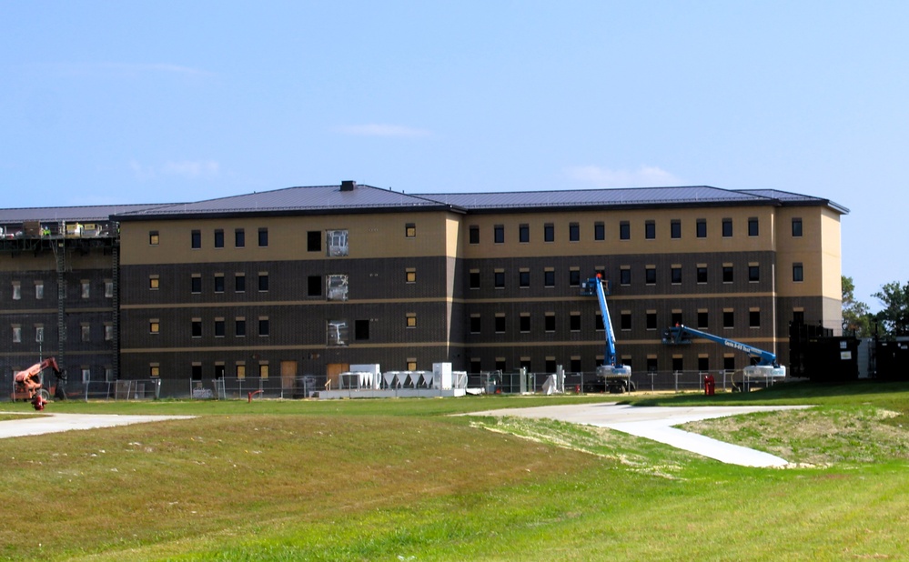 September 2025 construction operations for East Barracks Project at Fort McCoy