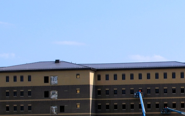 September 2025 construction operations for East Barracks Project at Fort McCoy