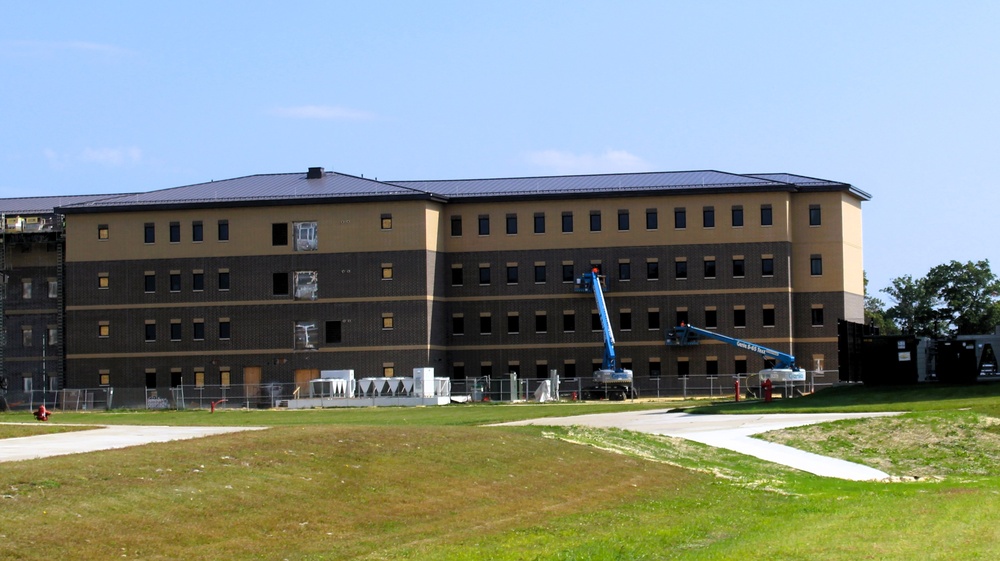 September 2025 construction operations for East Barracks Project at Fort McCoy