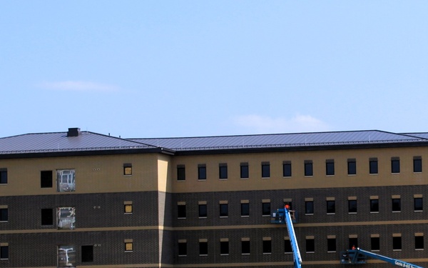 September 2025 construction operations for East Barracks Project at Fort McCoy