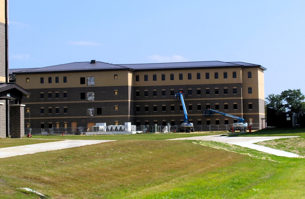 September 2025 construction operations for East Barracks Project at Fort McCoy