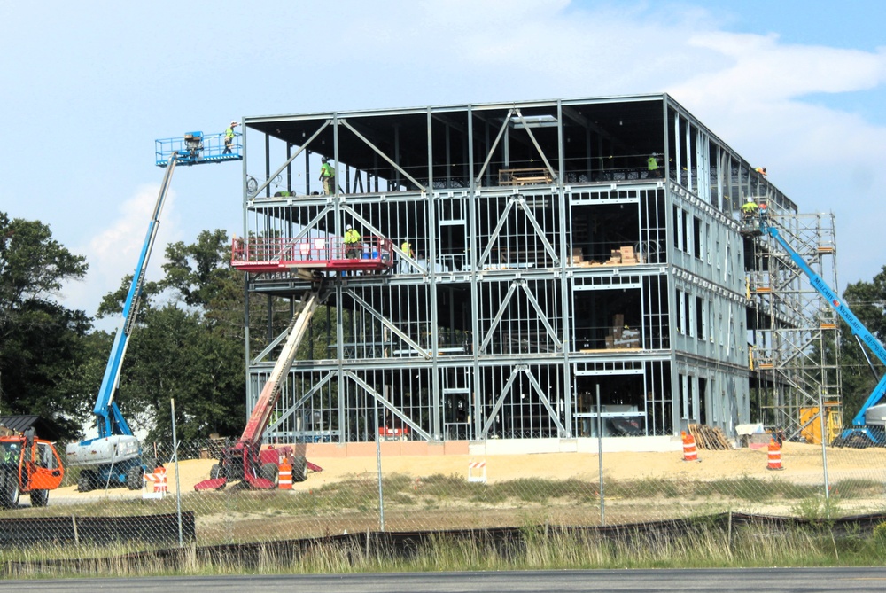 September 2025 construction operations for fiscal year 2024-funded $55.75 million Collective Training Officers Quarters Project at Fort McCoy