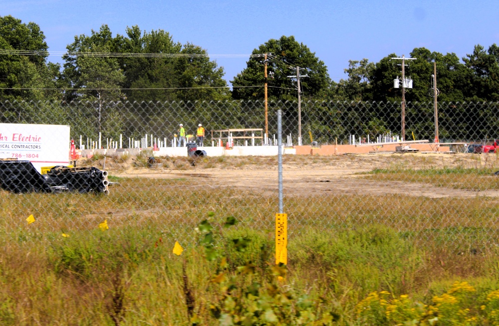 September 2025 construction operations for fiscal year 2024-funded $55.75 million Collective Training Officers Quarters Project at Fort McCoy