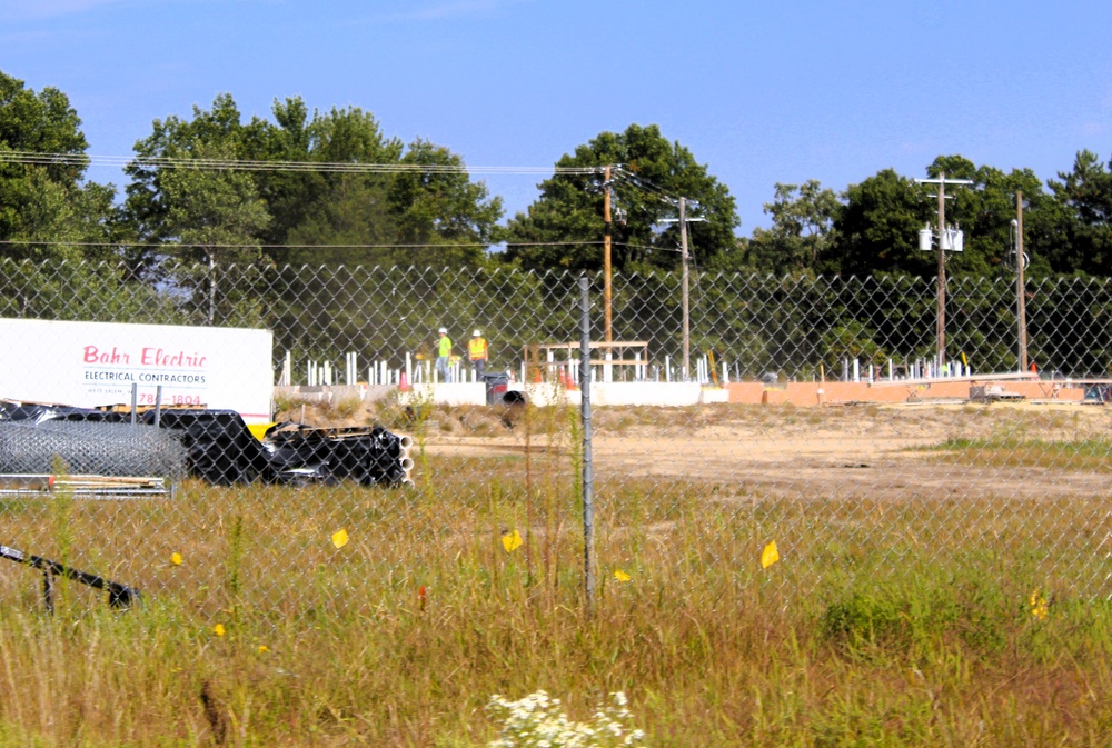 September 2025 construction operations for fiscal year 2024-funded $55.75 million Collective Training Officers Quarters Project at Fort McCoy