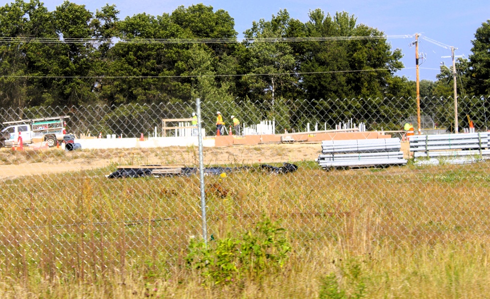 September 2025 construction operations for fiscal year 2024-funded $55.75 million Collective Training Officers Quarters Project at Fort McCoy