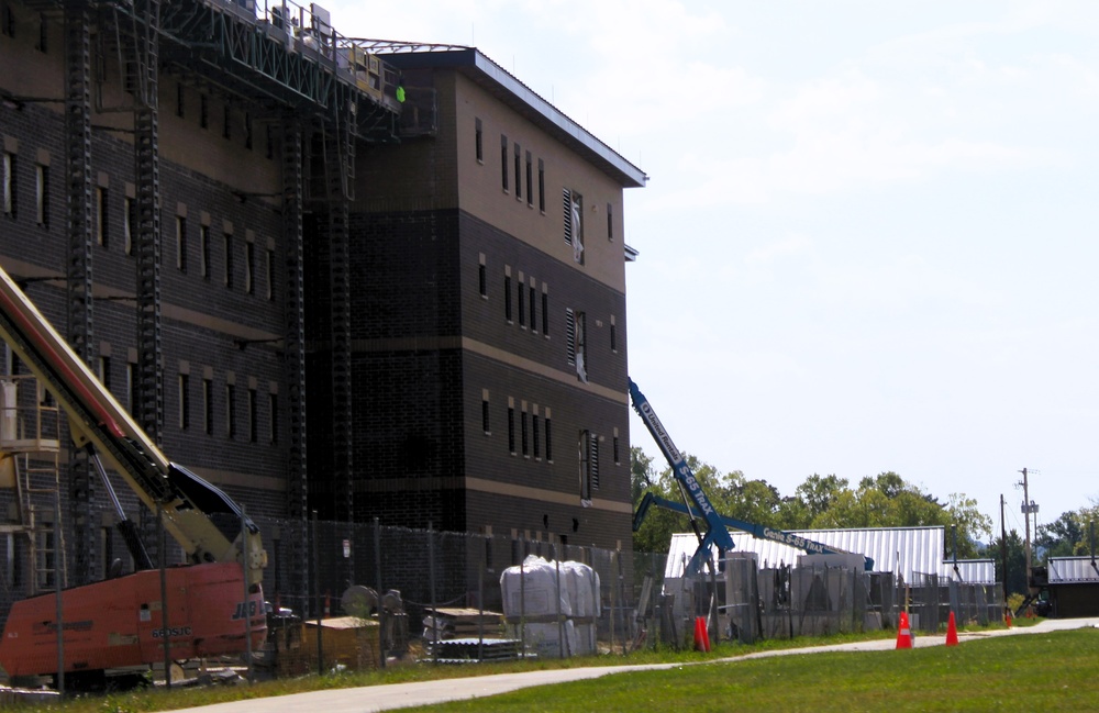 September 2025 construction operations for East Barracks Project at Fort McCoy