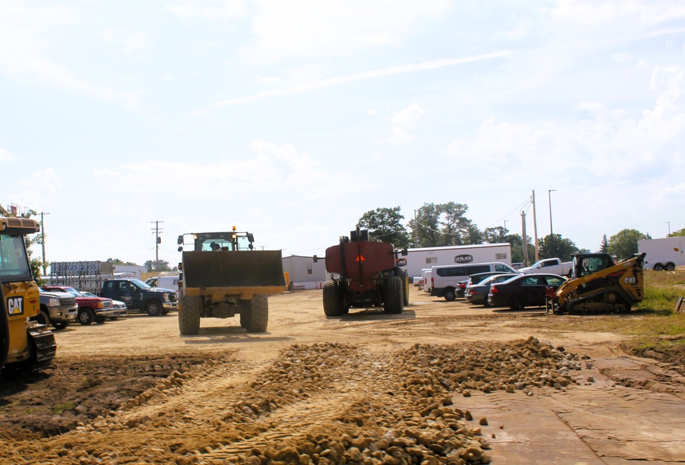September 2025 construction operations for East Barracks Project at Fort McCoy