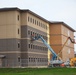 September 2025 construction operations for Fort McCoy East Barracks Project