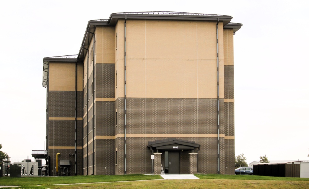 September 2025 construction operations for Fort McCoy East Barracks Project