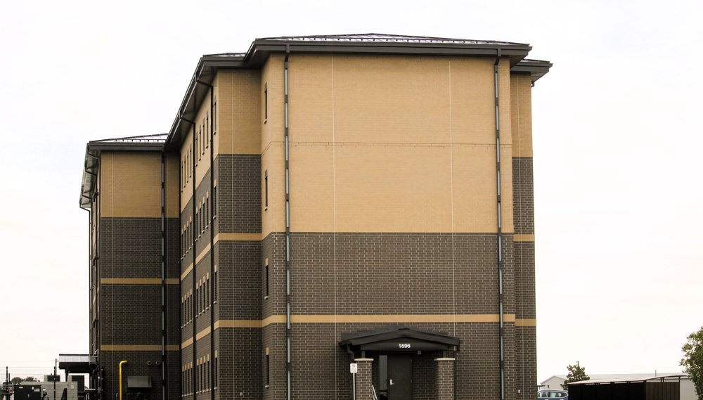 September 2025 construction operations for Fort McCoy East Barracks Project