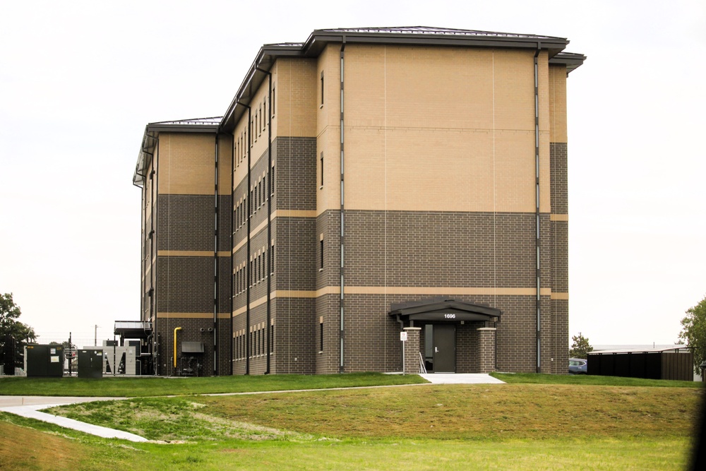 September 2025 construction operations for Fort McCoy East Barracks Project