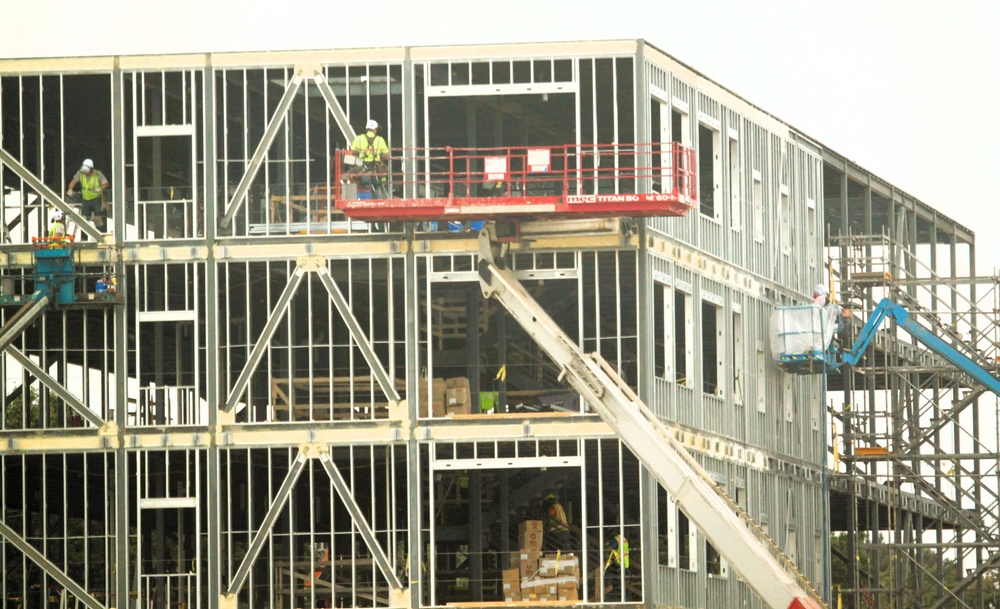 September 2025 construction operations for fiscal year 2024-funded $55.75 million Collective Training Officers Quarters Project at Fort McCoy