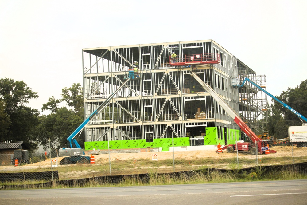 September 2025 construction operations for fiscal year 2024-funded $55.75 million Collective Training Officers Quarters Project at Fort McCoy