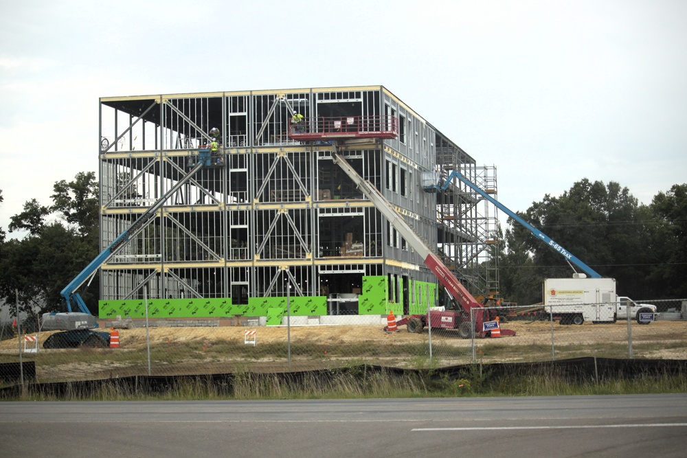 September 2025 construction operations for fiscal year 2024-funded $55.75 million Collective Training Officers Quarters Project at Fort McCoy