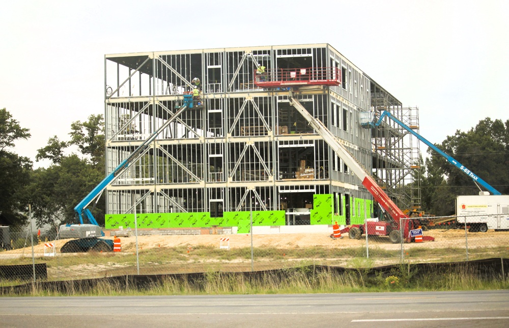 September 2025 construction operations for fiscal year 2024-funded $55.75 million Collective Training Officers Quarters Project at Fort McCoy