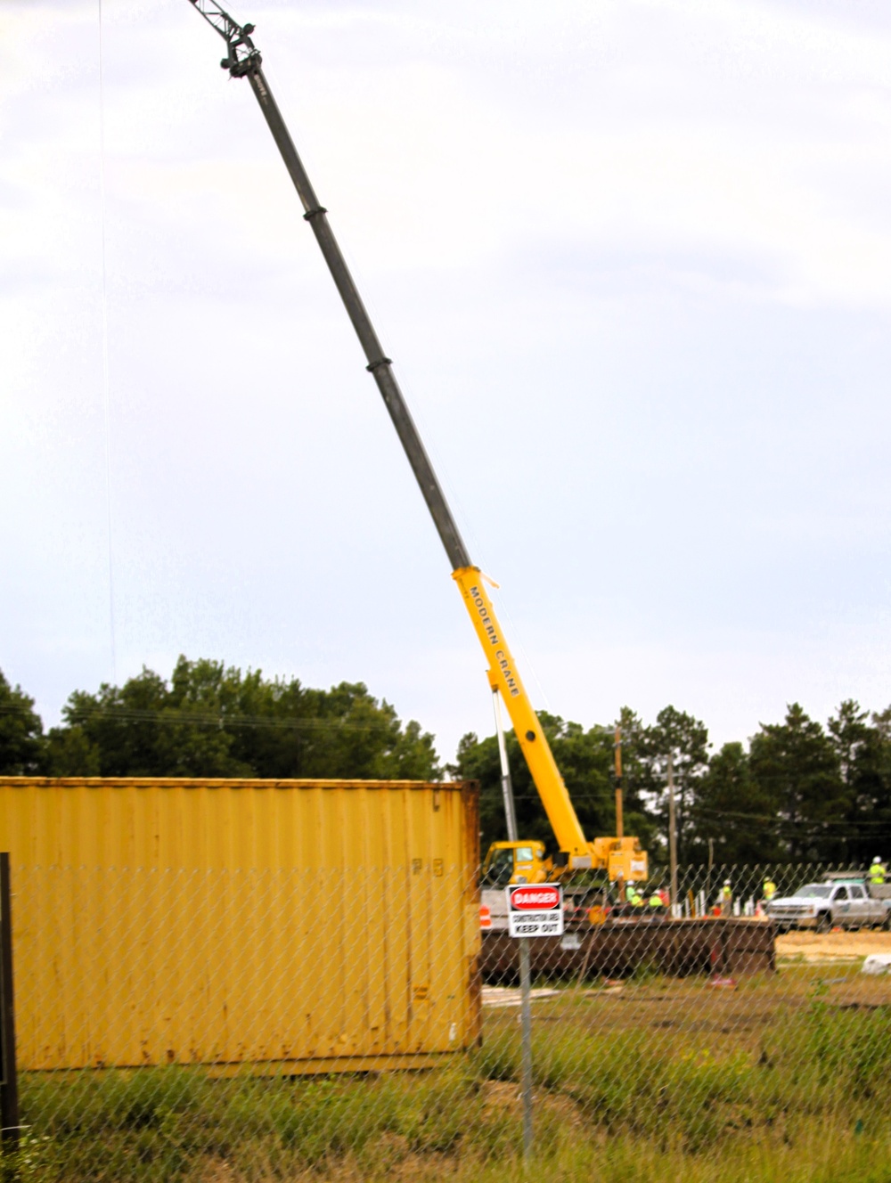 September 2025 construction operations for fiscal year 2024-funded $55.75 million Collective Training Officers Quarters Project at Fort McCoy