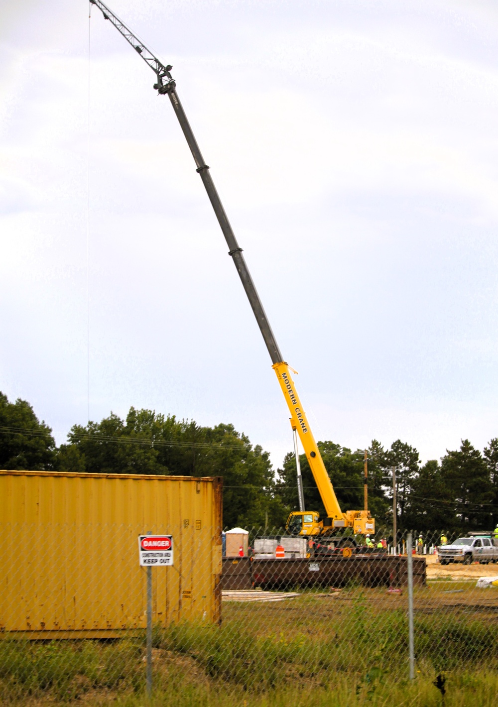 September 2025 construction operations for fiscal year 2024-funded $55.75 million Collective Training Officers Quarters Project at Fort McCoy