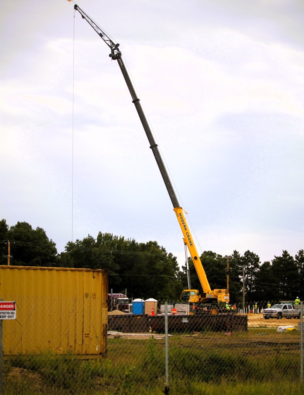September 2025 construction operations for fiscal year 2024-funded $55.75 million Collective Training Officers Quarters Project at Fort McCoy