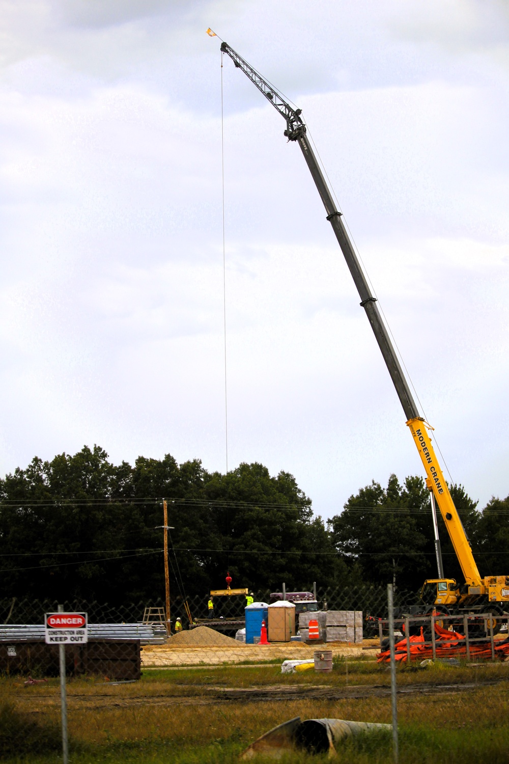 September 2025 construction operations for fiscal year 2024-funded $55.75 million Collective Training Officers Quarters Project at Fort McCoy