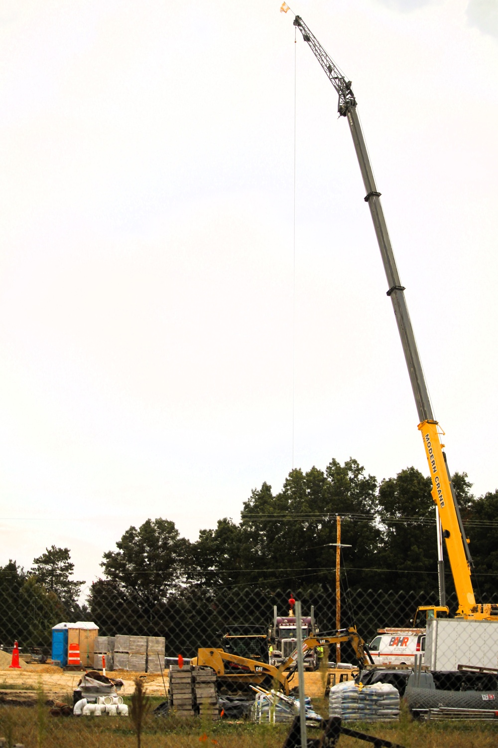 September 2025 construction operations for fiscal year 2024-funded $55.75 million Collective Training Officers Quarters Project at Fort McCoy